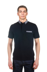 Fototapeta premium Male t-shirt isolated on the white background