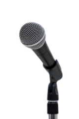 Microphone on White
