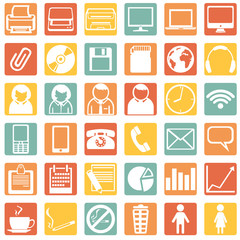 Vector Set of Office Icons