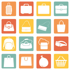 Vector Set of Bags Icons