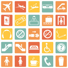 Vector Set of Airport Icons