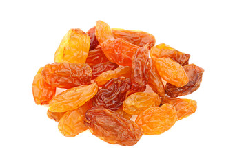 Yellow raisin closeup