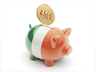 Ireland Safe Concept Piggy Concept