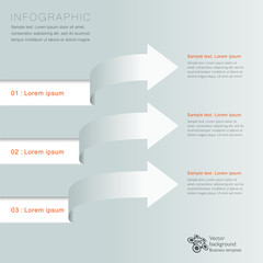 Infographics Vector Background Arrows