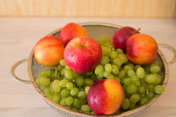 Fruits in the bown on table