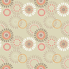 Fototapeta na wymiar Seamless pattern with circles background