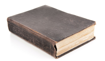 Old book isolated on white