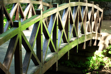 Old wooden bridge