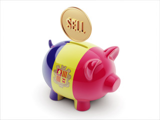 Andorra Sell Concept Piggy Concept