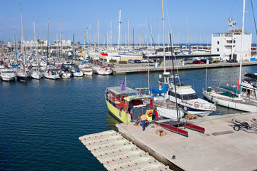 Port Olimpic Marina in Barcelona
