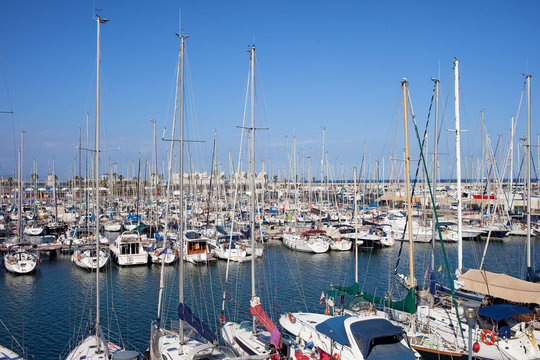 Port Olimpic Marina in Barcelona