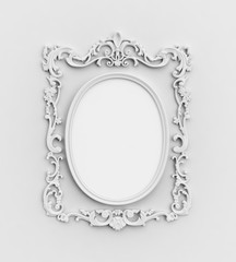 Empty oval frame