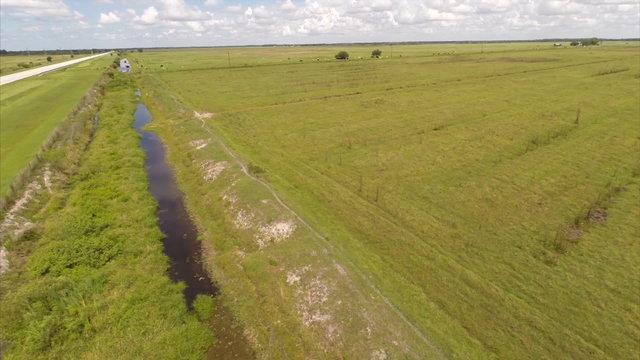 Aerial video farm land