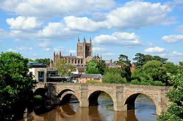 Cathedral and bridge, Hereford © Arena Photo UK