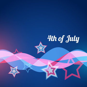 vector style 4th of july