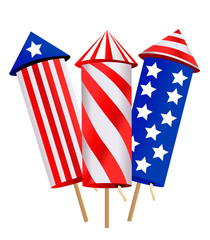 Obraz premium Cartoon fireworks