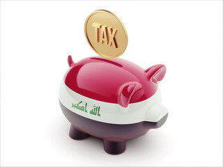 Iraq Tax Concept Piggy Concept