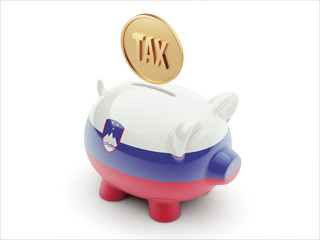 Slovenia Tax Concept Piggy Concept