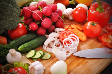 raw vegetables
