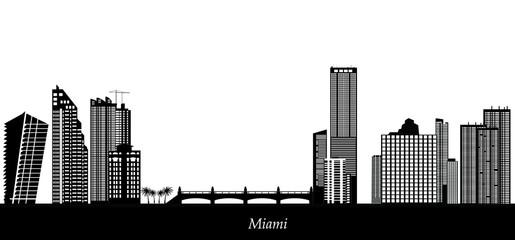 Obraz premium miami skyline