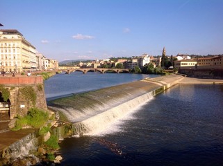 panoramic view of Florence and Arno river