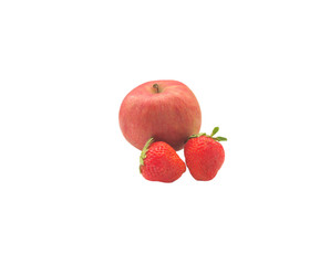 Apple and strawberry