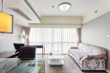 luxury bedroom in hotel