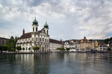 Fototapeta na wymiar Jesuit Church, Lucerne