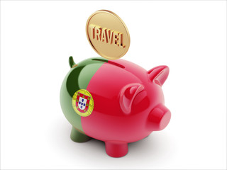 Portugal Travel Concept Piggy Concept