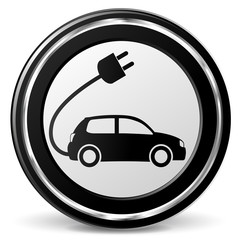 Vector electric car icon