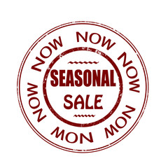 now seasonal sale stamp