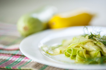 marinated zucchini