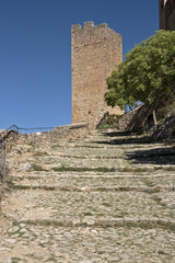 Fototapeta na wymiar Arab tower. Santa Maria la Mayor, Alquezar, Spain