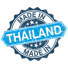 Fototapeta premium Made in Thailand vintage stamp isolated on white background