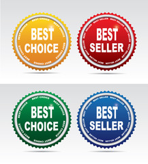 Bestseller labels and choice labels