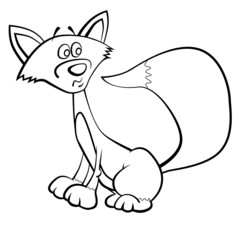 coloring book fox