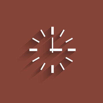 Minimalistic Clock With Transparent Shadow