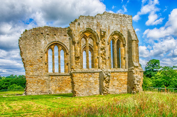 Egglestone Abbey ruins in County Durham