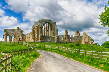 Fototapeta premium Egglestone Abbey ruins in County Durham