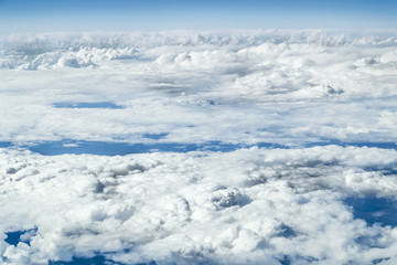 Views of the clouds from a height