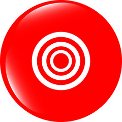 target sign icon. Pointer symbol. Modern UI website button