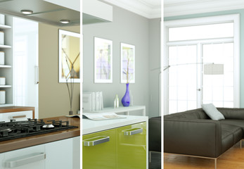 Obraz na płótnie Canvas modern Apartment Interior Design