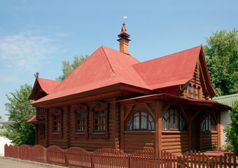 Naklejka premium Dean's house in Sts. Boris and Gleb monastery, Dmitrov town