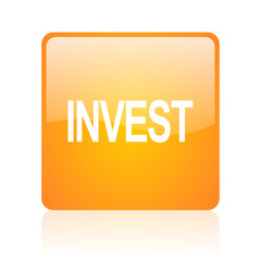 invest computer icon on white background