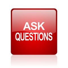 ask questions computer icon on white background