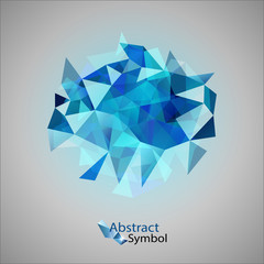 Naklejka premium Blue Triangles