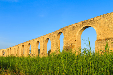 Fototapeta na wymiar Old Greek aqueduct in Larnaca, Cyprus