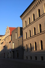 Blick zum Melanchtonhaus in Wittenberg