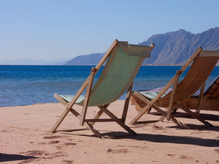 chairs on the beach