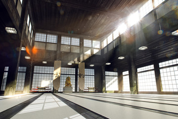 Karate old japanse sport hall